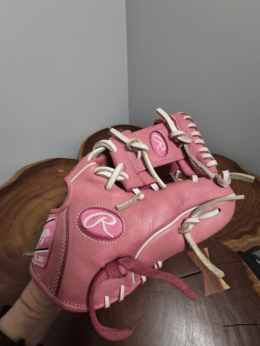 Rawlings Gold Glove GG Elite 11.5 Inch Baseball Glove Pink - Picture 4 of 13